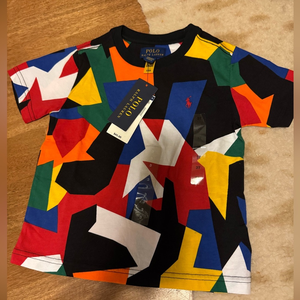 Polo by Ralph Lauren Kids' Colorful Abstract T-Shirt